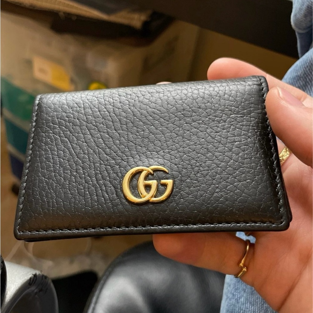 Gucci Black Leather Card Holder